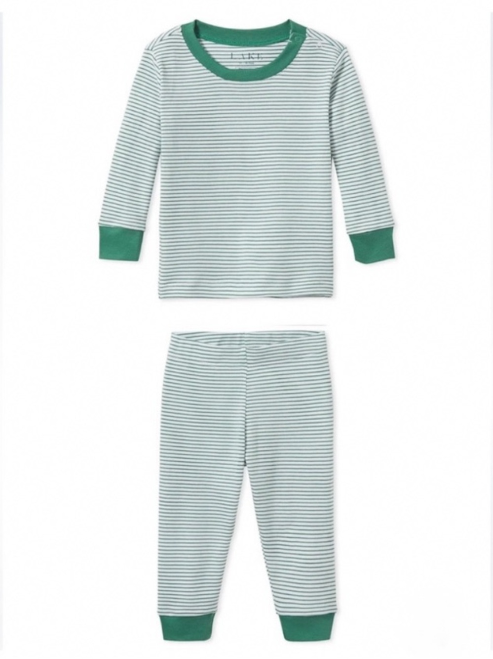 LAKE kids long-long set in classic green